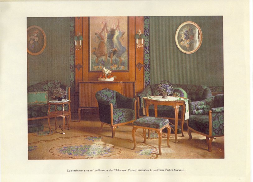 Damenzimmer in einem Landhaus an der Elbchaussée